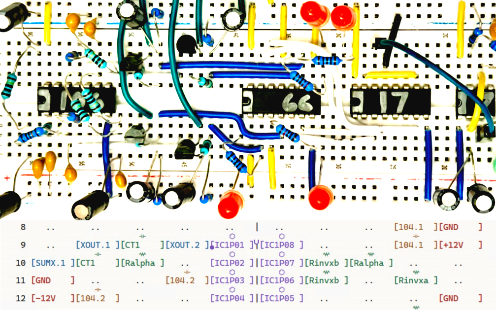 Breadboard with its Pixie Ring List